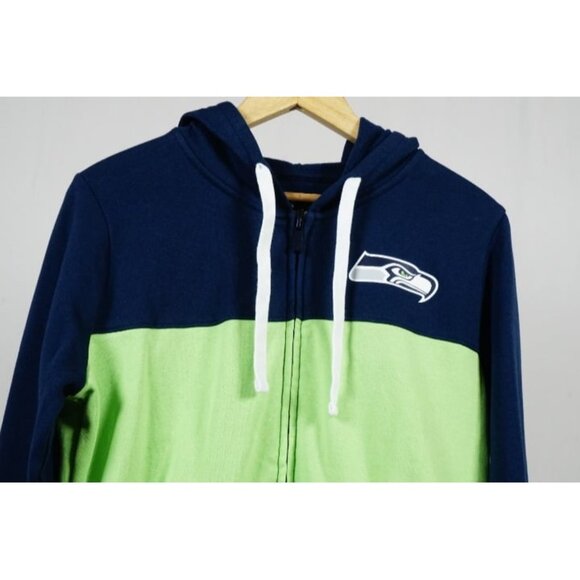 Seattle Seahawks Fanatics Women's Color Block Full-Zip Hoodie XSmall - Picture 4 of 10
